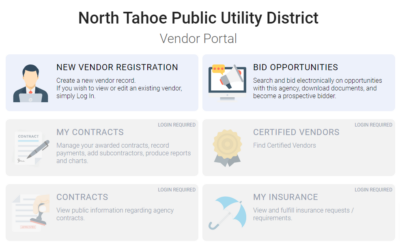 Contractor Notices and Project Bid Opportunities - North Tahoe 