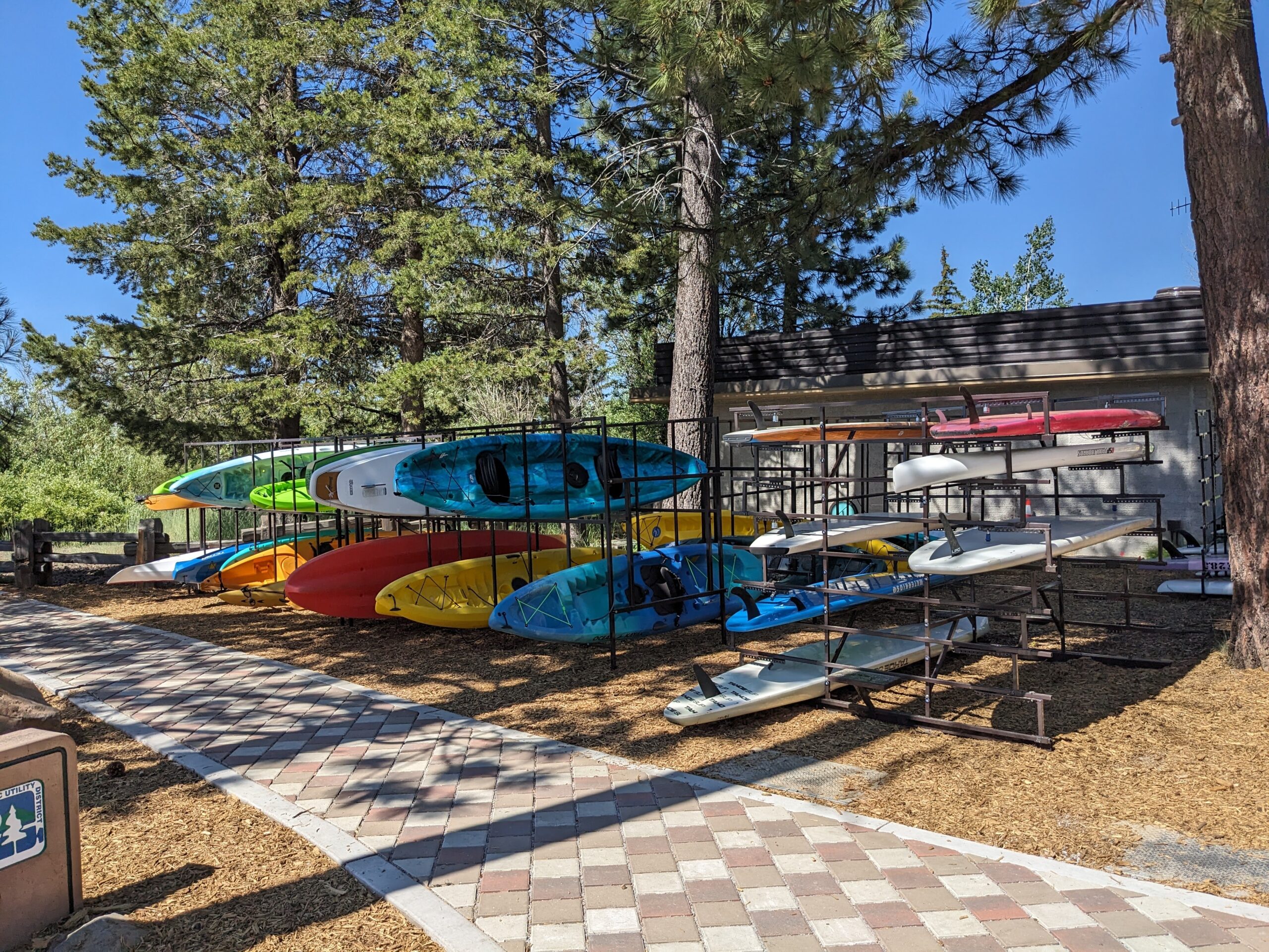 kayak and paddle board racks