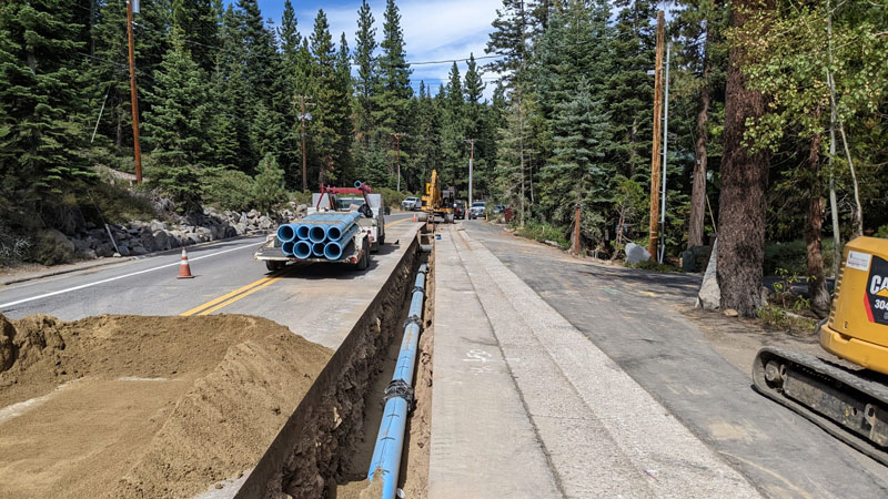 water-work water line work