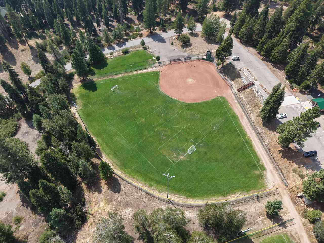 Aerial view of Field 1