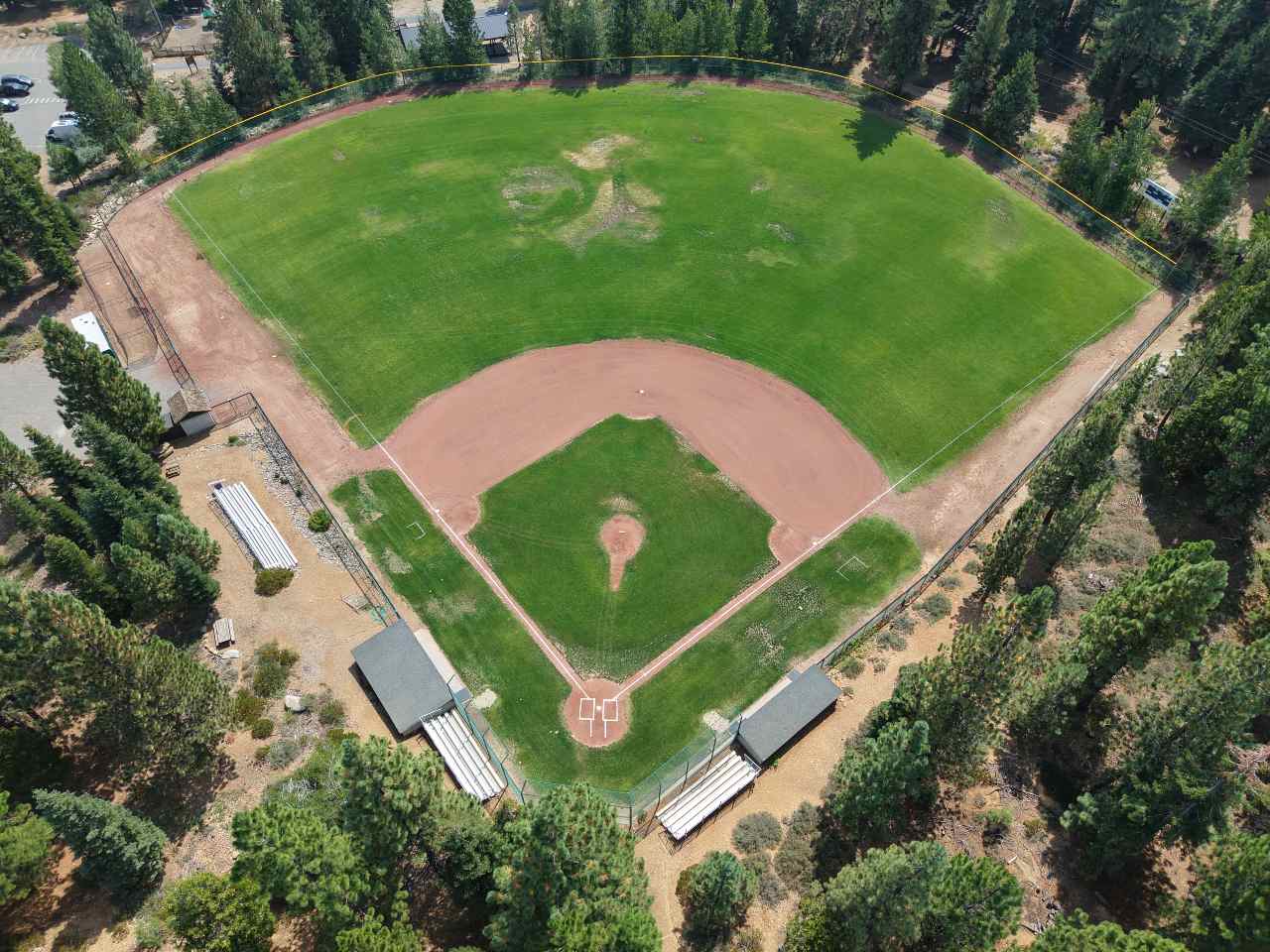 Aerial view of Field 5 from the North