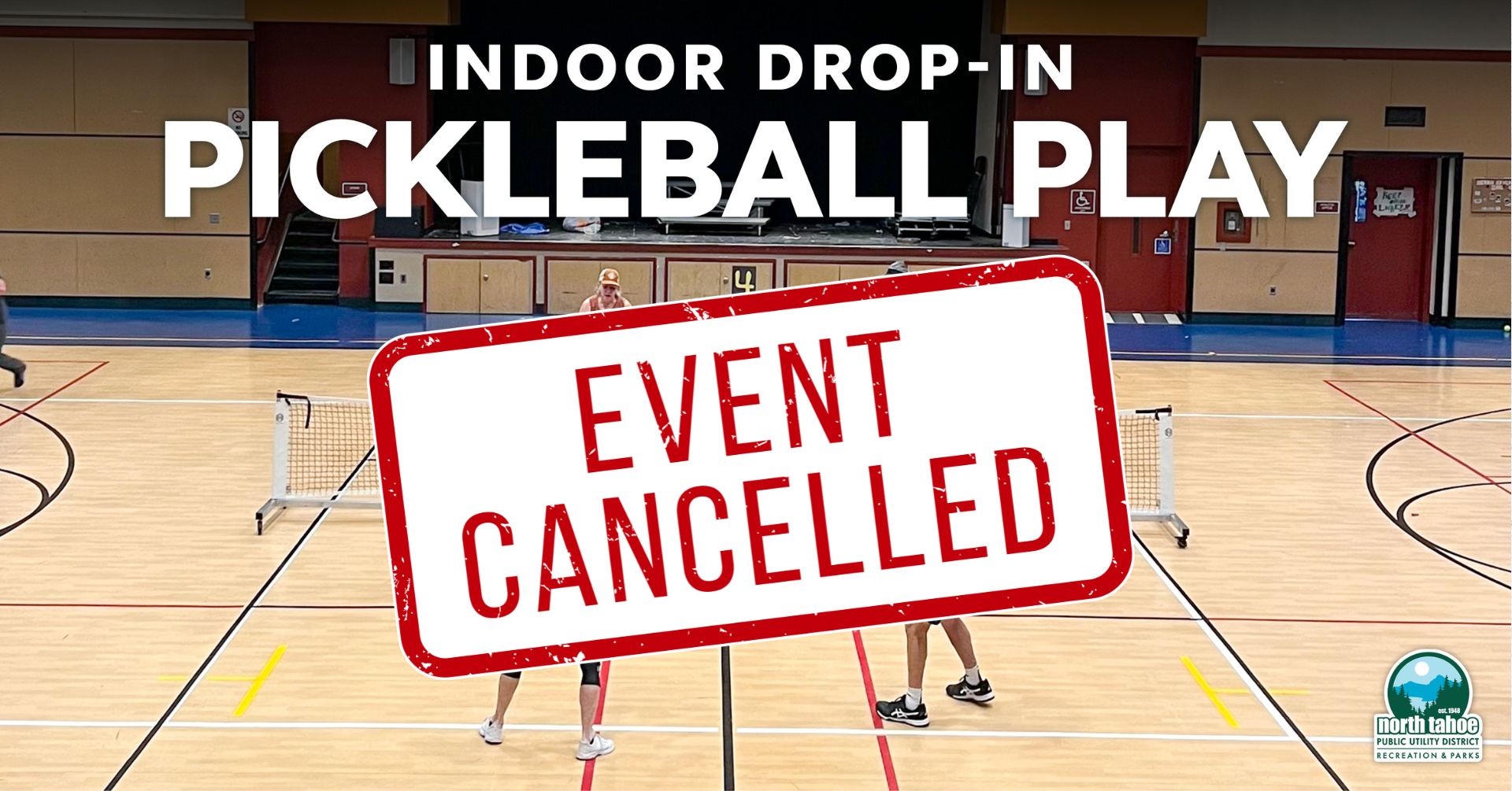indoor pickleball CANCELLED