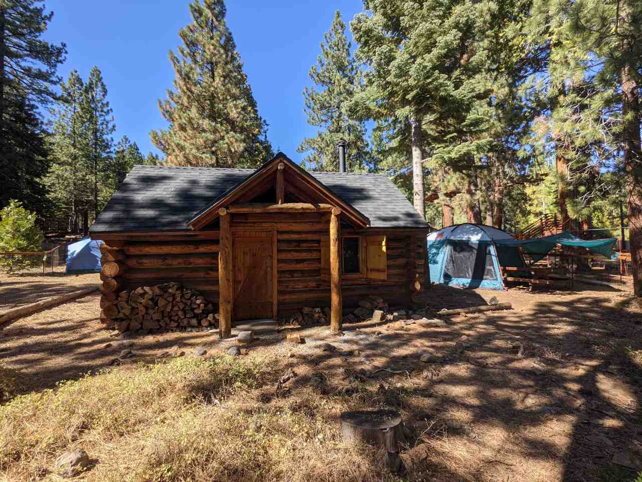 Lewellen Scout Cabin with tent