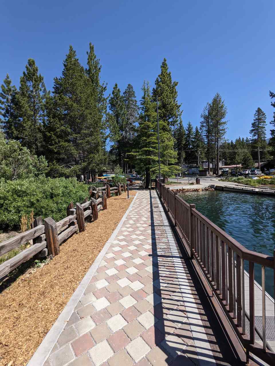 paver pathway leading to scenic overlook