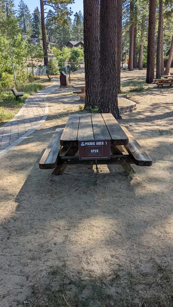 TVRA picnic area bench