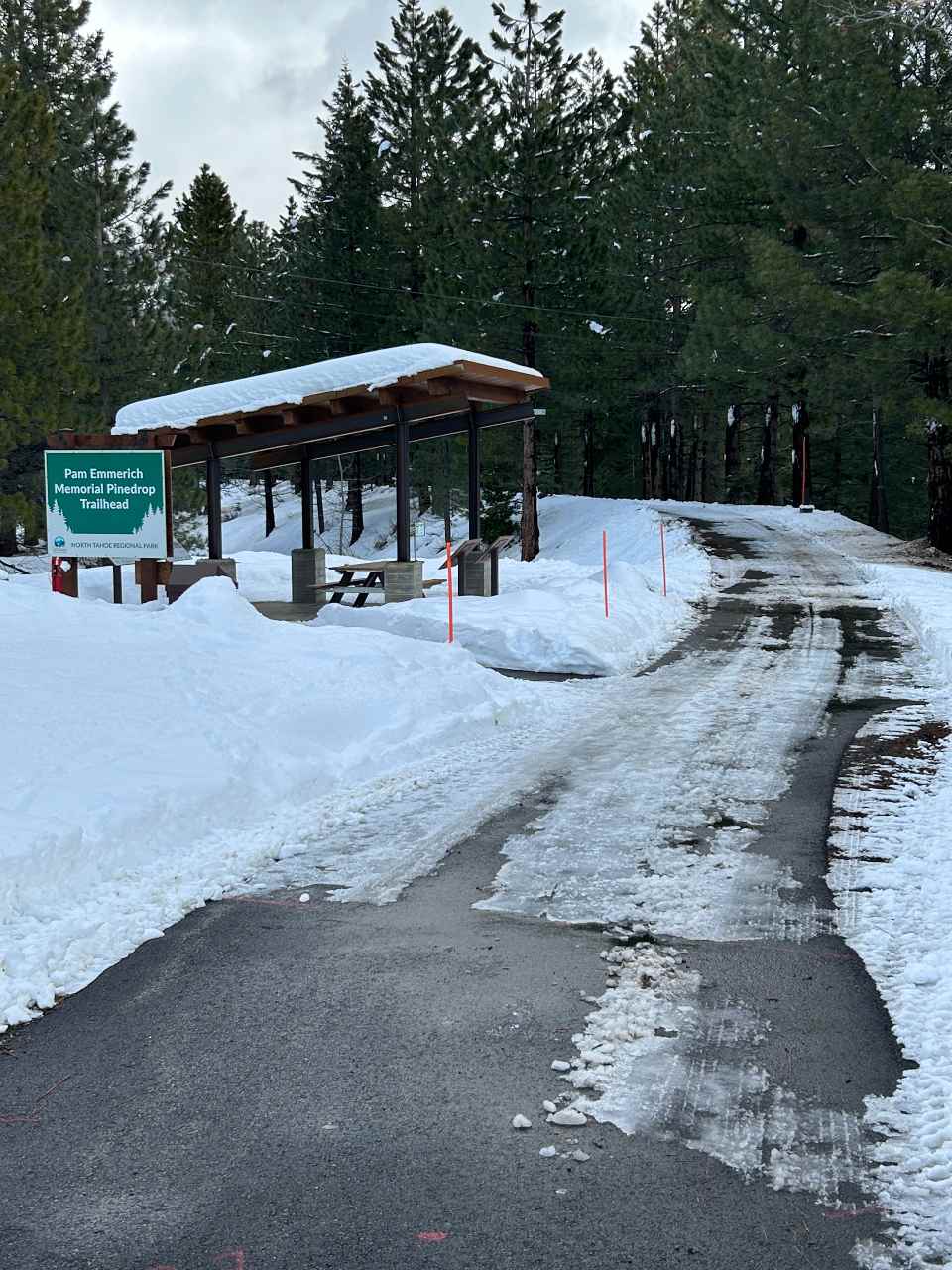snow free groomed trailhead