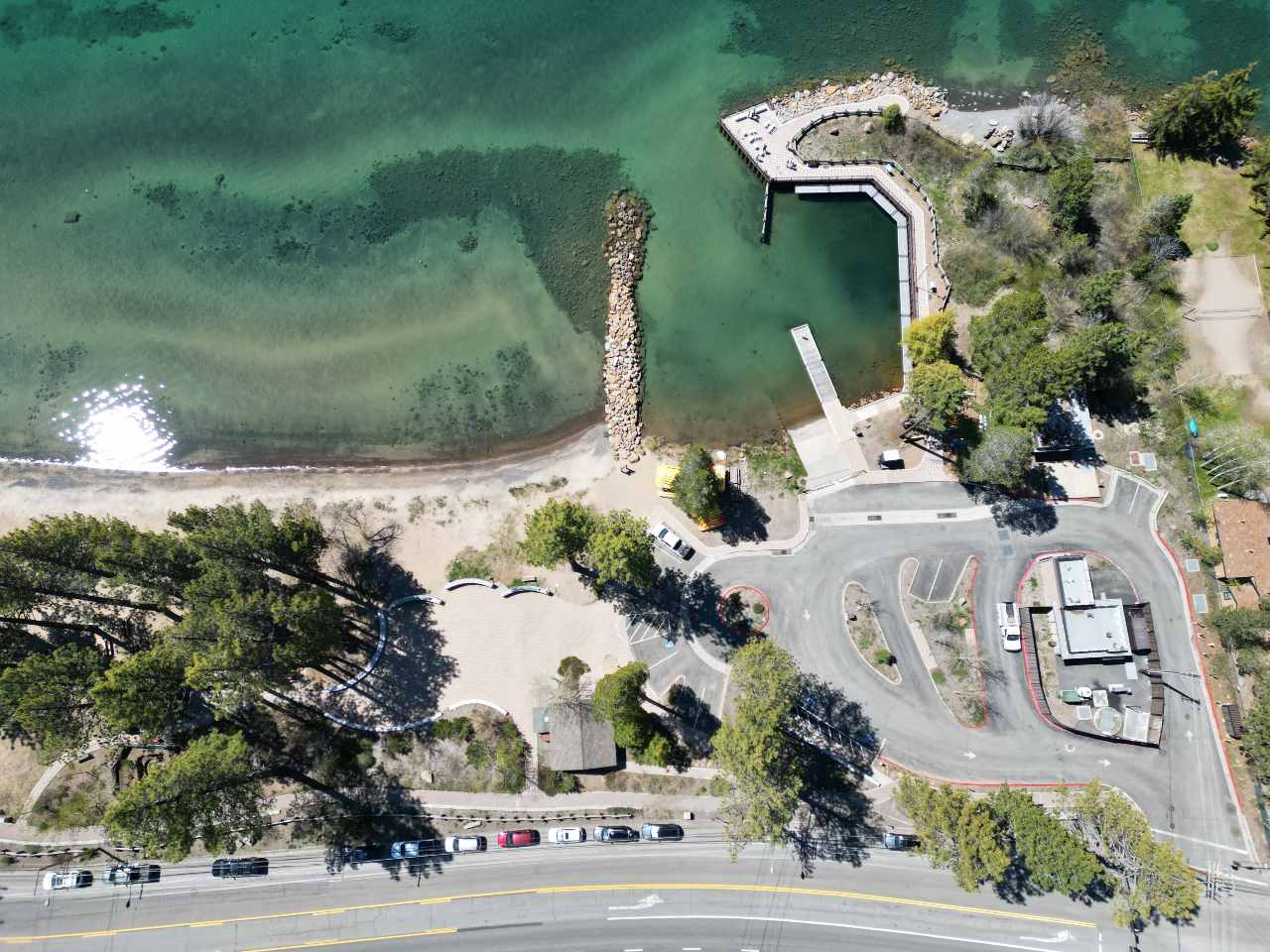 tahoe vista recreation area aerial view