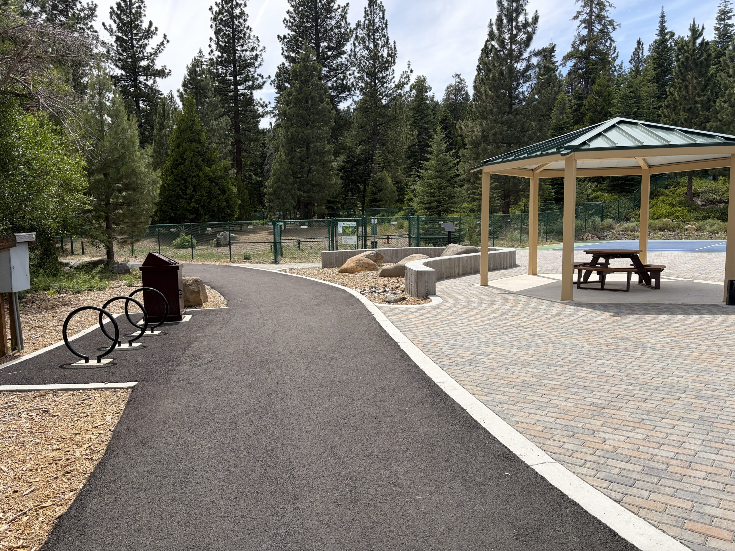 Art location Photo 1 art location - looking south along the Aspen ADA path